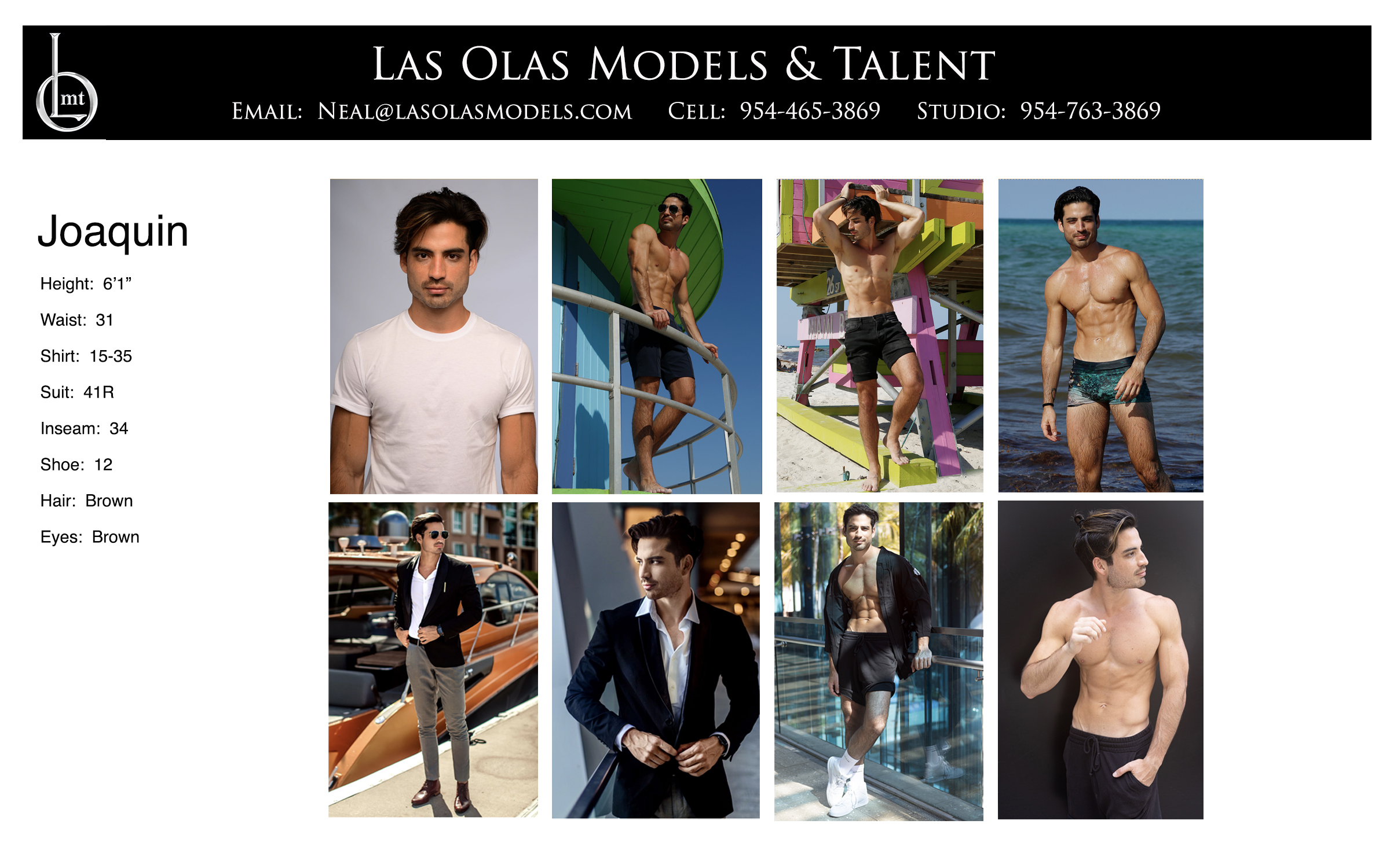 Model Fort Lauderdale Miami South Florida Print Catalog Video Fashion Model Male Model - Las Olas Models Fort Lauderdale Miami - Joaquin